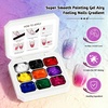 image:imageJODSONE 100PCS Soft Nail Sponges Tool with 1PCS Grabbing Pen Professional Accessories Manicure Salon Supplies for Nail Art Gradient Designs Blush Nail Art9ColorPPG1