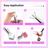 image:imageJODSONE 100PCS Soft Nail Sponges Tool with 1PCS Grabbing Pen Professional Accessories Manicure Salon Supplies for Nail Art Gradient Designs Blush Nail Art100PCSNailSponges