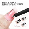 image:imageJODSONE Cat Eye Magnet Set for Nails3in1 Magnetic Tool with Ball Magnet amp Magnetic PenFrenchHeartBlack Hole amp Bunny Guide Plates for CatEye Gel Polish DIY Nail ArtCT2