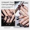 image:imageJODSONE Cat Eye Magnet Set for Nails3in1 Magnetic Tool with Ball Magnet amp Magnetic PenFrenchHeartBlack Hole amp Bunny Guide Plates for CatEye Gel Polish DIY Nail ArtBlack