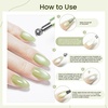 image:imageJODSONE Cat Eye Magnet Set for Nails3in1 Magnetic Tool with Ball Magnet amp Magnetic PenFrenchHeartBlack Hole amp Bunny Guide Plates for CatEye Gel Polish DIY Nail ArtGreen