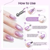 image:imageJODSONE Cat Eye Magnet Set for Nails3in1 Magnetic Tool with Ball Magnet amp Magnetic PenFrenchHeartBlack Hole amp Bunny Guide Plates for CatEye Gel Polish DIY Nail ArtPurple