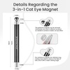 image:imageJODSONE Cat Eye Magnet Set for Nails3in1 Magnetic Tool with Ball Magnet amp Magnetic PenFrenchHeartBlack Hole amp Bunny Guide Plates for CatEye Gel Polish DIY Nail ArtBlack