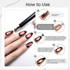 image:imageJODSONE Cat Eye Magnet Set for Nails3in1 Magnetic Tool with Ball Magnet amp Magnetic PenFrenchHeartBlack Hole amp Bunny Guide Plates for CatEye Gel Polish DIY Nail ArtBlack