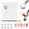 image:imageJODSONE 100PCS Soft Nail Sponges Tool with 1PCS Grabbing Pen Professional Accessories Manicure Salon Supplies for Nail Art Gradient Designs Blush Nail Art100PCSNailSponges