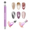 image:imageJODSONE Cat Eye Magnet Set for Nails3in1 Magnetic Tool with Ball Magnet amp Magnetic PenFrenchHeartBlack Hole amp Bunny Guide Plates for CatEye Gel Polish DIY Nail ArtPurple