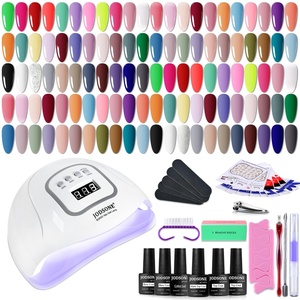 image:imageJODSONE 10 Colors Builder Nail Gel Polish Set with Base Coat and Top Coat No Wiping for Nails Strengthener Hard Nail Extension Gel LED Nail Lamp Cured60KITM5M