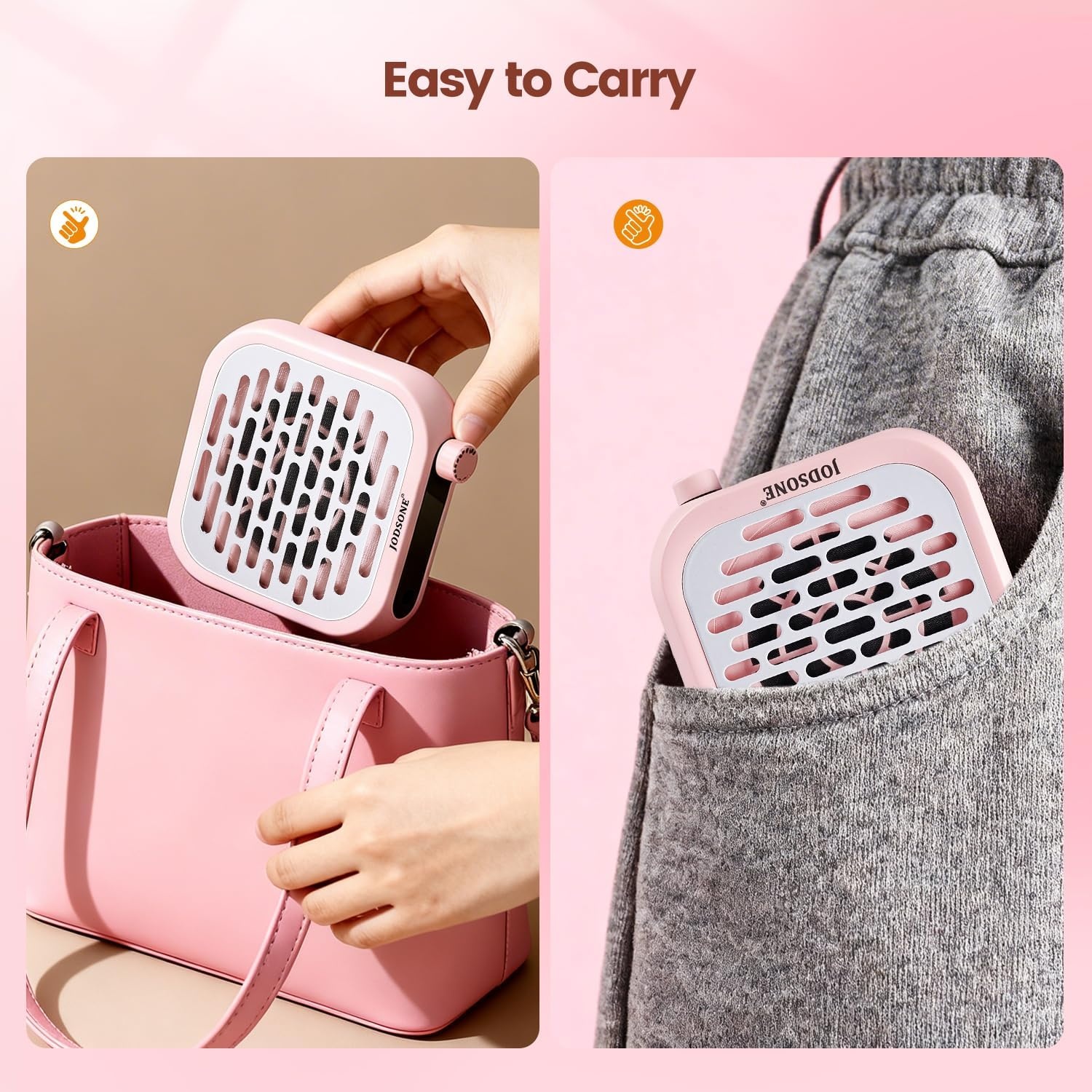 image:imageJODSONE 6000RPM Mini Nail Dust Collector PocketSized Powerful Suction Portable Nail Salon with 30 Filters GreenNdc03
