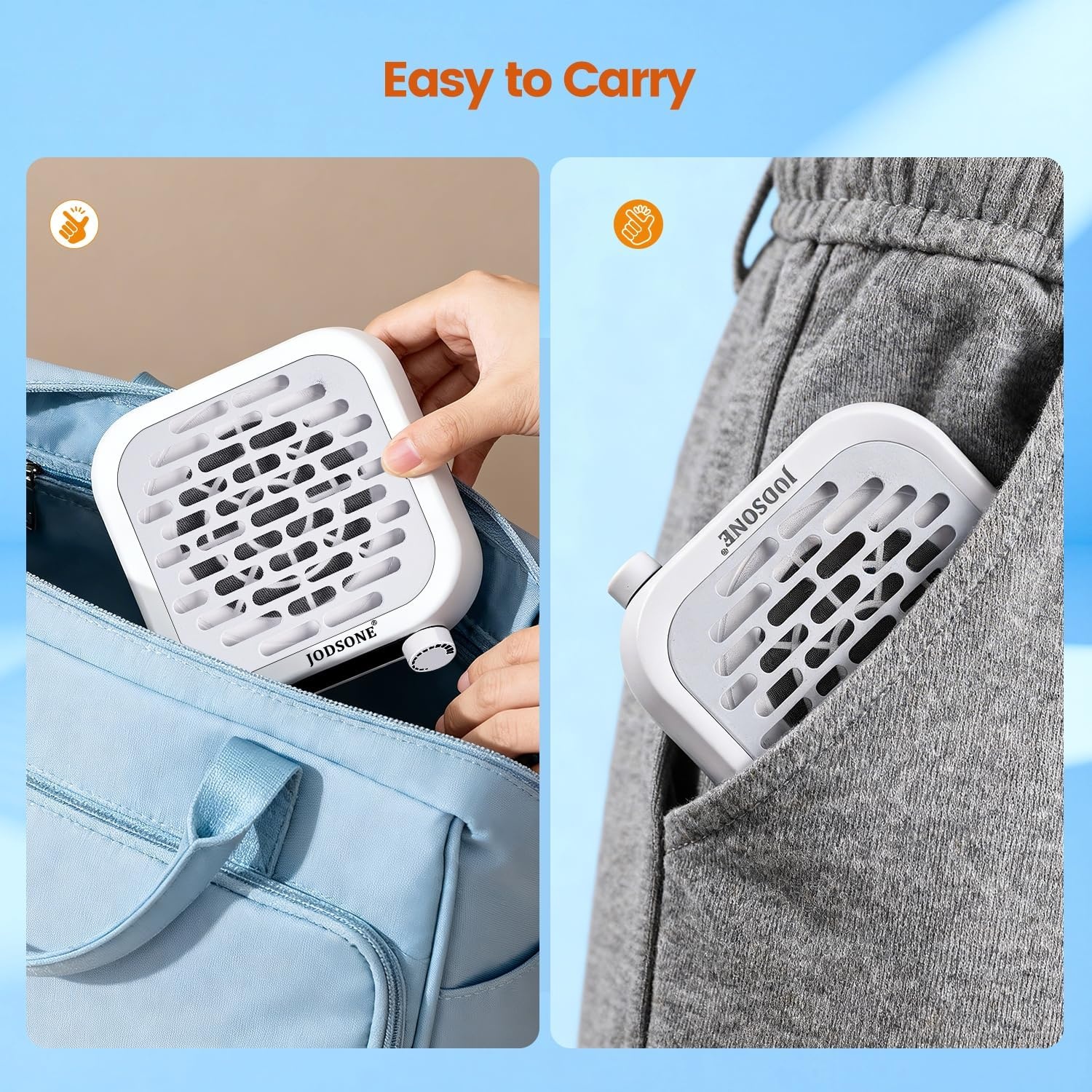 image:imageJODSONE 6000RPM Mini Nail Dust Collector PocketSized Powerful Suction Portable Nail Salon with 30 Filters GreenNdc04
