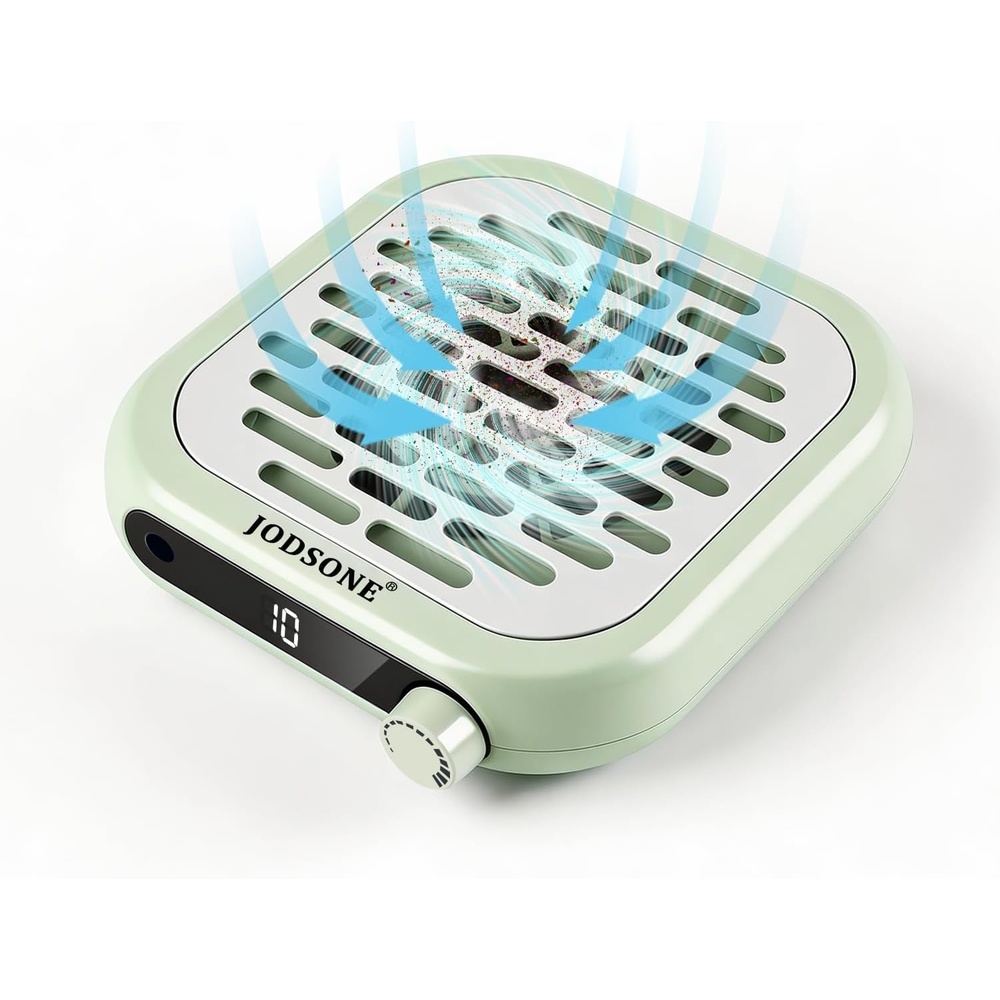 image:imageJODSONE 6000RPM Mini Nail Dust Collector PocketSized Powerful Suction Portable Nail Salon with 30 Filters GreenNdc01