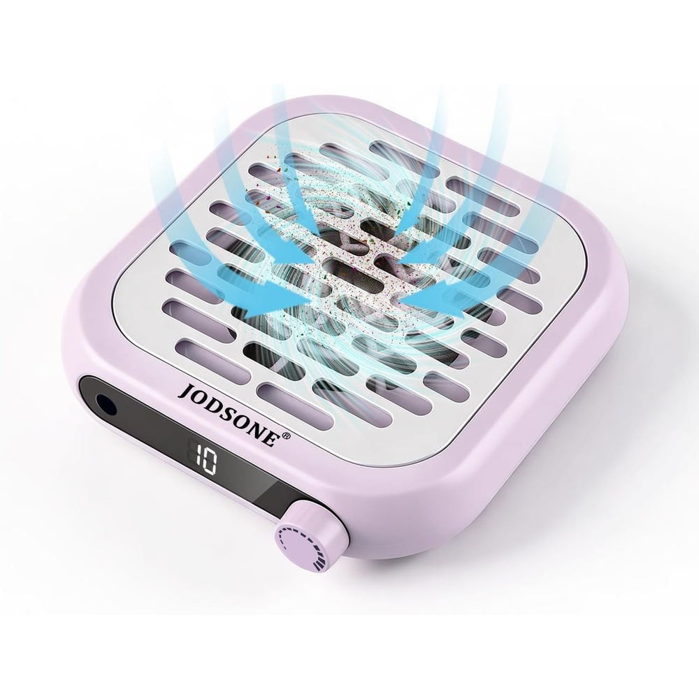 image:imageJODSONE 6000RPM Mini Nail Dust Collector PocketSized Powerful Suction Portable Nail Salon with 30 Filters GreenNdc02