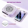 image:imageJODSONE 6000RPM Mini Nail Dust Collector PocketSized Powerful Suction Portable Nail Salon with 30 Filters GreenNdc02
