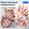 image:imageJODSONE 2PCS 10ML Nail Glue Gel for Long Acrylic Extension Nail False Tips and Clear Press On Nails Repair Treatment Rhinestone Girl Gift for Home Salon Beginner DIY15ml Clear 5in1
