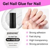 image:imageJODSONE 2PCS 10ML Nail Glue Gel for Long Acrylic Extension Nail False Tips and Clear Press On Nails Repair Treatment Rhinestone Girl Gift for Home Salon Beginner DIY165ml Clear 2Pack