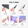 image:imageJODSONE 2PCS 10ML Nail Glue Gel for Long Acrylic Extension Nail False Tips and Clear Press On Nails Repair Treatment Rhinestone Girl Gift for Home Salon Beginner DIY10ml Clear