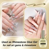 image:imageJODSONE 2PCS 10ML Nail Glue Gel for Long Acrylic Extension Nail False Tips and Clear Press On Nails Repair Treatment Rhinestone Girl Gift for Home Salon Beginner DIY1pcs165mlgold nail glue
