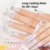 image:imageJODSONE 2PCS 10ML Nail Glue Gel for Long Acrylic Extension Nail False Tips and Clear Press On Nails Repair Treatment Rhinestone Girl Gift for Home Salon Beginner DIY10ml Clear
