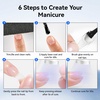 image:imageJODSONE 2PCS 10ML Nail Glue Gel for Long Acrylic Extension Nail False Tips and Clear Press On Nails Repair Treatment Rhinestone Girl Gift for Home Salon Beginner DIY15ml Clear 5in1