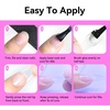 image:imageJODSONE 2PCS 10ML Nail Glue Gel for Long Acrylic Extension Nail False Tips and Clear Press On Nails Repair Treatment Rhinestone Girl Gift for Home Salon Beginner DIY165ml Clear 2Pack