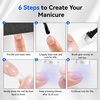 image:imageJODSONE 2PCS 10ML Nail Glue Gel for Long Acrylic Extension Nail False Tips and Clear Press On Nails Repair Treatment Rhinestone Girl Gift for Home Salon Beginner DIY165ml Clear