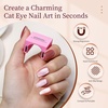 image:imageJODSONE 5D Automatic Cat Eye Magnet for NailsPink UShaped Strong Nail Art Magnet Tool with Ball Magnet Easy Multiple Cat Eye Effects for Beginners DIY at Home SalonMagnet Only No Gel IncludedM4