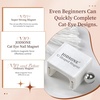 image:imageJODSONE 5D Automatic Cat Eye Magnet for NailsPink UShaped Strong Nail Art Magnet Tool with Ball Magnet Easy Multiple Cat Eye Effects for Beginners DIY at Home SalonMagnet Only No Gel IncludedM5