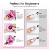 image:imageJODSONE 5D Automatic Cat Eye Magnet for NailsPink UShaped Strong Nail Art Magnet Tool with Ball Magnet Easy Multiple Cat Eye Effects for Beginners DIY at Home SalonMagnet Only No Gel IncludedM3