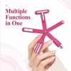 image:imageJODSONE 5D Automatic Cat Eye Magnet for NailsPink UShaped Strong Nail Art Magnet Tool with Ball Magnet Easy Multiple Cat Eye Effects for Beginners DIY at Home SalonMagnet Only No Gel IncludedM1