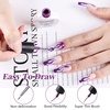 image:imageJODSONE 5D Automatic Cat Eye Magnet for NailsPink UShaped Strong Nail Art Magnet Tool with Ball Magnet Easy Multiple Cat Eye Effects for Beginners DIY at Home SalonMagnet Only No Gel IncludedLB17