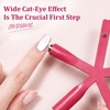 image:imageJODSONE 5D Automatic Cat Eye Magnet for NailsPink UShaped Strong Nail Art Magnet Tool with Ball Magnet Easy Multiple Cat Eye Effects for Beginners DIY at Home SalonMagnet Only No Gel IncludedM1