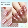 image:imageJODSONE 5D Automatic Cat Eye Magnet for NailsPink UShaped Strong Nail Art Magnet Tool with Ball Magnet Easy Multiple Cat Eye Effects for Beginners DIY at Home SalonMagnet Only No Gel IncludedM2