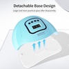 image:imageJODSONE U V LED Nail Lamp Blue Gel Polish Nail Dryer with Smart Auto Sensor 4 Timing Modes Fast Curing for Home DIYBlue