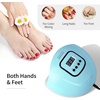 image:imageJODSONE U V LED Nail Lamp Blue Gel Polish Nail Dryer with Smart Auto Sensor 4 Timing Modes Fast Curing for Home DIYBlue