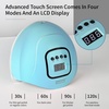 image:imageJODSONE U V LED Nail Lamp Blue Gel Polish Nail Dryer with Smart Auto Sensor 4 Timing Modes Fast Curing for Home DIYBlue