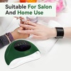 image:imageJODSONE U V LED Nail Lamp Blue Gel Polish Nail Dryer with Smart Auto Sensor 4 Timing Modes Fast Curing for Home DIYGreen