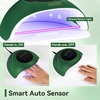 image:imageJODSONE U V LED Nail Lamp Blue Gel Polish Nail Dryer with Smart Auto Sensor 4 Timing Modes Fast Curing for Home DIYGreen