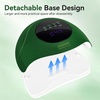 image:imageJODSONE U V LED Nail Lamp Blue Gel Polish Nail Dryer with Smart Auto Sensor 4 Timing Modes Fast Curing for Home DIYGreen