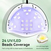 image:imageJODSONE U V LED Nail Lamp Blue Gel Polish Nail Dryer with Smart Auto Sensor 4 Timing Modes Fast Curing for Home DIYGreen