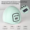 image:imageJODSONE U V LED Nail Lamp Blue Gel Polish Nail Dryer with Smart Auto Sensor 4 Timing Modes Fast Curing for Home DIYLight Green