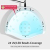 image:imageJODSONE U V LED Nail Lamp Blue Gel Polish Nail Dryer with Smart Auto Sensor 4 Timing Modes Fast Curing for Home DIYLight Green