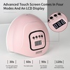 image:imageJODSONE U V LED Nail Lamp Blue Gel Polish Nail Dryer with Smart Auto Sensor 4 Timing Modes Fast Curing for Home DIYPink