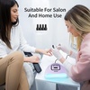 image:imageJODSONE U V LED Nail Lamp Blue Gel Polish Nail Dryer with Smart Auto Sensor 4 Timing Modes Fast Curing for Home DIYPurple