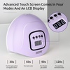image:imageJODSONE U V LED Nail Lamp Blue Gel Polish Nail Dryer with Smart Auto Sensor 4 Timing Modes Fast Curing for Home DIYPurple