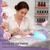 image:imageJODSONE U V LED Nail Lamp Blue Gel Polish Nail Dryer with Smart Auto Sensor 4 Timing Modes Fast Curing for Home DIYPurple