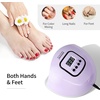 image:imageJODSONE U V LED Nail Lamp Blue Gel Polish Nail Dryer with Smart Auto Sensor 4 Timing Modes Fast Curing for Home DIYPurple