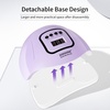 image:imageJODSONE U V LED Nail Lamp Blue Gel Polish Nail Dryer with Smart Auto Sensor 4 Timing Modes Fast Curing for Home DIYPurple