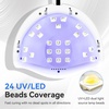 image:imageJODSONE U V LED Nail Lamp Blue Gel Polish Nail Dryer with Smart Auto Sensor 4 Timing Modes Fast Curing for Home DIYWhite