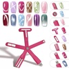 image:imageJODSONE 5D Automatic Cat Eye Magnet for NailsPink UShaped Strong Nail Art Magnet Tool with Ball Magnet Easy Multiple Cat Eye Effects for Beginners DIY at Home SalonMagnet Only No Gel IncludedM1