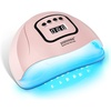 image:imageJODSONE U V LED Nail Lamp Blue Gel Polish Nail Dryer with Smart Auto Sensor 4 Timing Modes Fast Curing for Home DIYPink