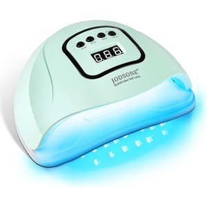 image:imageJODSONE U V LED Nail Lamp Blue Gel Polish Nail Dryer with Smart Auto Sensor 4 Timing Modes Fast Curing for Home DIYLight Green